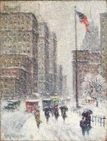  Wintry Weather, New York, 1928